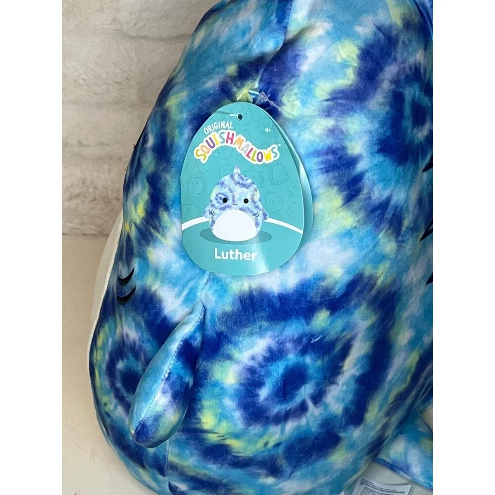 Squishmallows Luther the Shark 12" Stuffed Plush - Picture 3 of 4